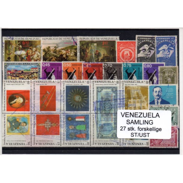 Venezuela Samling - 27 Stk. Stemplet/Ustemplet