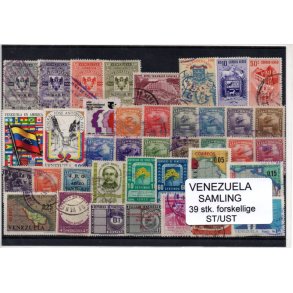 Venezuela Samling - 39 Stk. Stemplet/Ustemplet