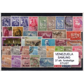 Venezuela Samling - 37 Stk. Stemplet/Ustemplet