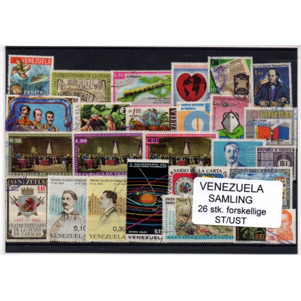 Venezuela Samling - 26 Stk. Stemplet/Ustemplet