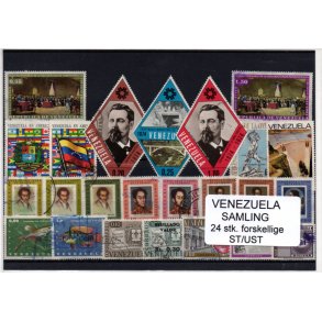 Venezuela Samling - 24 Stk. Stemplet/Ustemplet