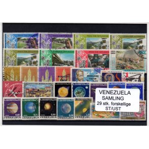 Venezuela Samling - 29 Stk. Stemplet/Ustemplet