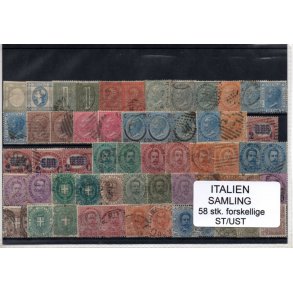 Italien Samling - 58 Stk. Stemplet/Ustemplet