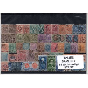Italien Samling - 55 Stk. Stemplet/Ustemplet
