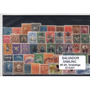 El Salvador Samling. 46 Stk. Stemplet/Ustemplet