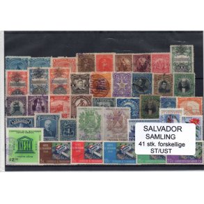 El Salvador Samling. 35 Stk.forskellige Stemplet/Ustemplet