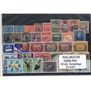 El Salvador Samling. 41 Stk. Stemplet/Ustemplet