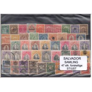 El Salvador Samling. 47 Stk.forskellige Stemplet/Ustemplet
