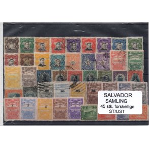El Salvador Samling. 45 Stk.forskellige Stemplet/Ustemplet