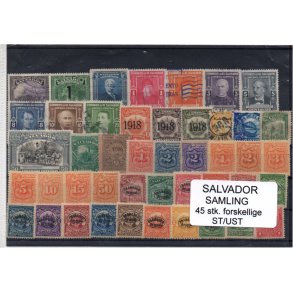 El Salvador Samling. 45 Stk.forskellige Stemplet/Ustemplet