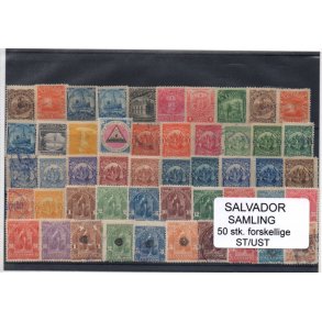 El Salvador Samling. 50 Stk.forskellige Stemplet/Ustemplet
