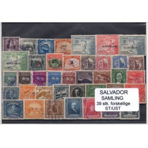 El Salvador Samling. 39 Stk.forskellige Stemplet/Ustemplet