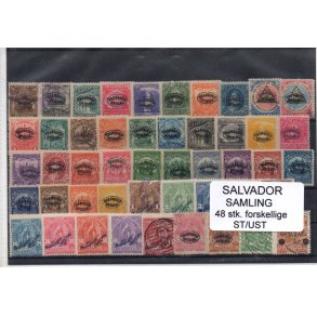 El Salvador Samling. 48 Stk.forskellige Stemplet/Ustemplet