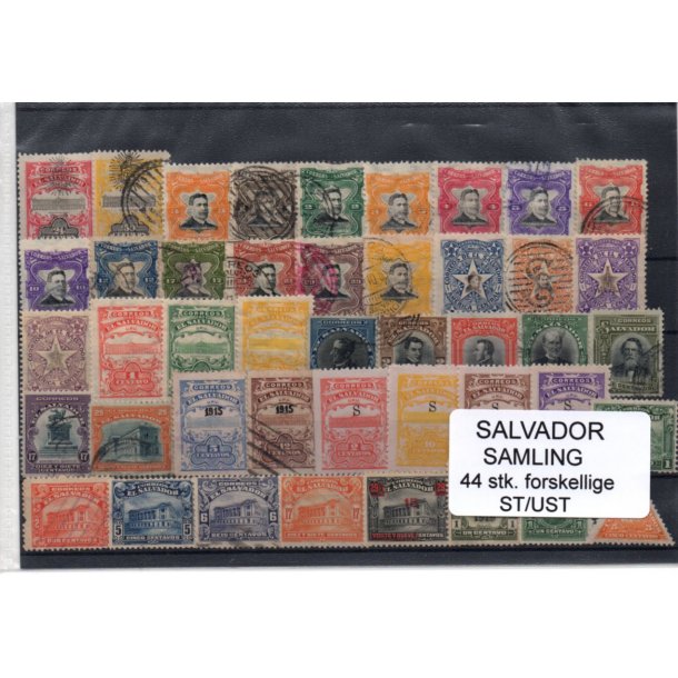 El Salvador Samling. 44 Stk.forskellige Stemplet/Ustemplet