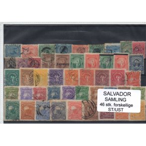 El Salvador Samling. 46 Stk.forskellige Stemplet/Ustemplet