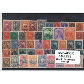 El Salvador Samling. 48 Stk.forskellige Stemplet/Ustemplet