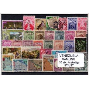 Venezuela Samling - 35 Stk. Stemplet/Ustemplet