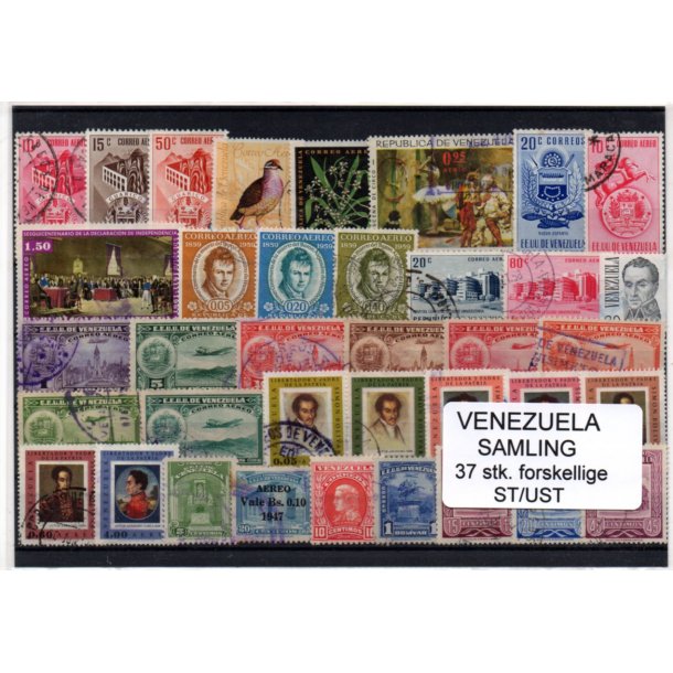 Venezuela Samling - 37 Stk. Stemplet/Ustemplet