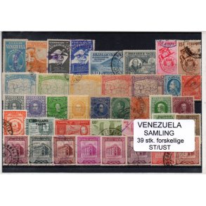 Venezuela Samling - 39 Stk. Stemplet/Ustemplet