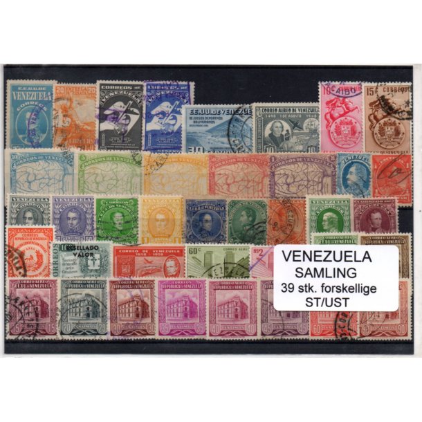Venezuela Samling - 39 Stk. Stemplet/Ustemplet