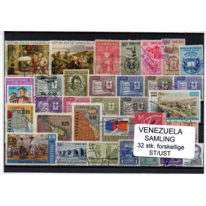 Venezuela Samling - 32 Stk. Stemplet/Ustemplet