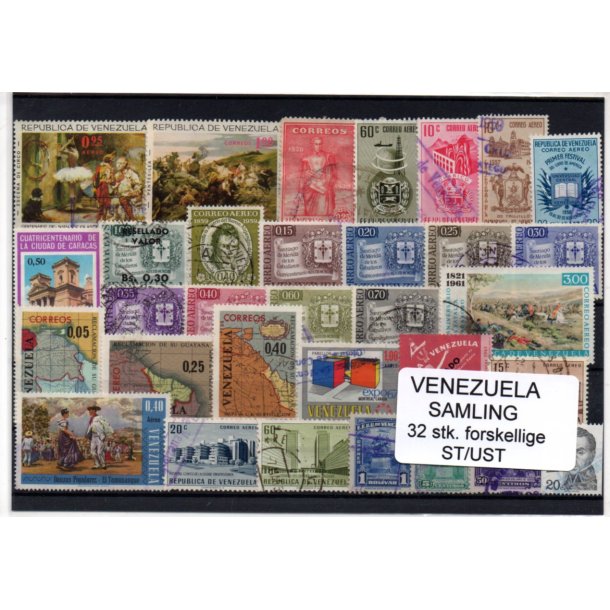 Venezuela Samling - 32 Stk. Stemplet/Ustemplet
