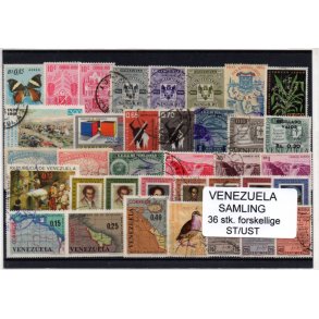 Venezuela Samling - 36 Stk. Stemplet/Ustemplet