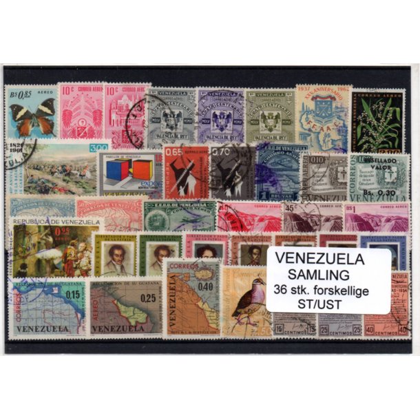 Venezuela Samling - 36 Stk. Stemplet/Ustemplet