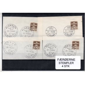 F&aelig;r&oslash;erne - Stempler Klip 4 Stk.