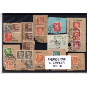 F&aelig;r&oslash;erne - Stempler Klip 12 Stk.
