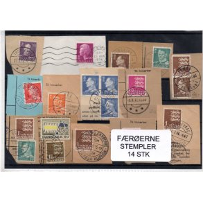 F&aelig;r&oslash;erne - Stempler Klip 14 Stk.