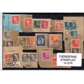 F&aelig;r&oslash;erne - Stempler Klip 14 Stk.