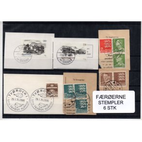 F&aelig;r&oslash;erne - Stempler Klip 6 Stk.