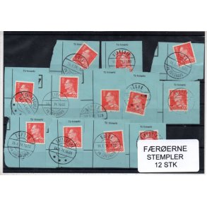 F&aelig;r&oslash;erne - Stempler Klip 12 Stk.