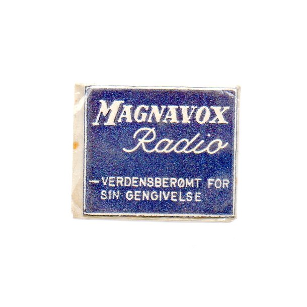 Frim&aelig;rkepenge - MAGNAVOX Radio - med 1 &oslash;re frim&aelig;rke.