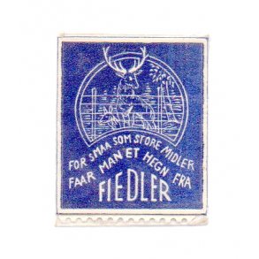 Frimrkepenge - FIEDLER - med 1 re frimrke.