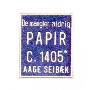 Frimærkepenge - PAPIR - Med 1 øre frimærke