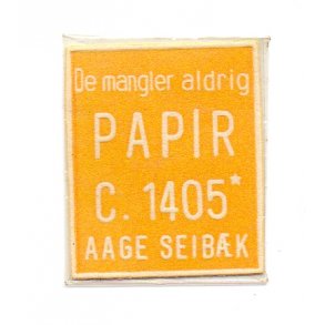 Frimærkepenge - PAPIR - Med 1 øre frimærke