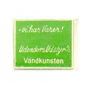 Frimærkepenge - VANDKUNSTEN - Med 1 øre frimærke