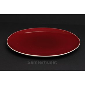 Confetti Bordeux Tallerken Flad 25,5 cm. Aluminia Fajance.