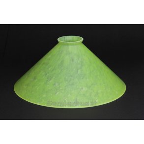 Lampeskrm - Lysegrn Mamoreret - Hjde 11,0 cm - Diameter 25,3 cm.