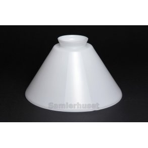 Lampeskærm - Hvid - Højde 11,0 cm - Diameter 18,6 cm.