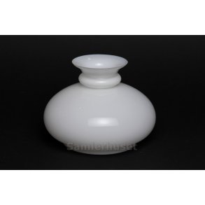 Lampeskærm Paris - Hvid - Højde 16,8 cm - Diameter 21,0 cm.