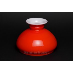 Lampeskrm - Holmegrd - Orangerd - Hjde 12,7 cm - Diameter 17,5 cm.