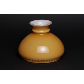 Lampeskærm - Holmegård - Karamel Lys - Højde 13,4 cm - Diameter 17,0 cm.