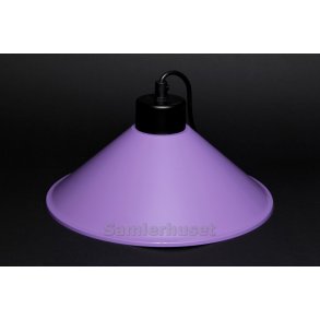 Retro Lampeskærm med ophæng - Lilla - Højde 9,0 cm - Diameter 27,0 cm.
