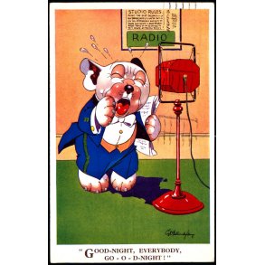 Studdy - Bonzo - Good-Night, Everbody, Go-O- D- Night !. Valentine 2516