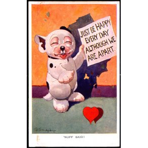 Studdy - Bonzo - Nuff Said ! - Valentine 1952