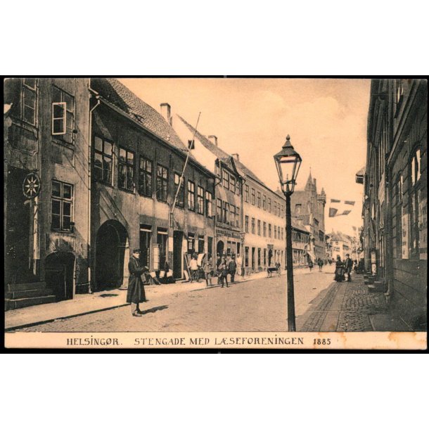 Helsing&oslash;r - Stengade med L&aelig;seforeningen 1885 - Knud Nielsen 2