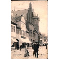 Helsing�r - Stengade med Raadhuset - Stender 2407